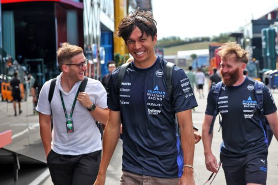 Alexander Albon (THA) Atlassian Williams Racing.
31.07.2025. Formula 1 World Championship, Rd 14, Hungarian Grand Prix, Budapest, Hungary, Preparation Day.
- www.xpbimages.com, EMail: requests@xpbimages.com © Copyright: Bearne / XPB Images