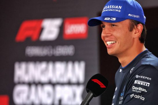 Alexander Albon (THA) Atlassian Williams Racing.
31.07.2025. Formula 1 World Championship, Rd 14, Hungarian Grand Prix, Budapest, Hungary, Preparation Day.
- www.xpbimages.com, EMail: requests@xpbimages.com © Copyright: Bearne / XPB Images
