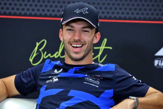 Pierre Gasly (FRA) Alpine F1 Team in the FIA Press Conference.
31.07.2025. Formula 1 World Championship, Rd 14, Hungarian Grand Prix, Budapest, Hungary, Preparation Day.
- www.xpbimages.com, EMail: requests@xpbimages.com © Copyright: Bearne / XPB Images