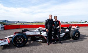 Gene Haas set for run up the hill at Goodwood with VF-23