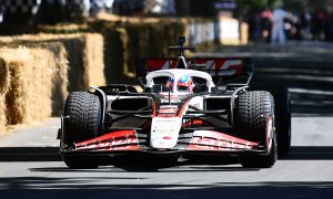 Gene Haas survives milestone run up the hill at Goodwood