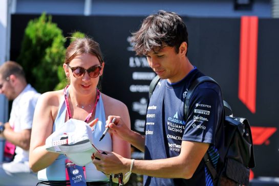 Alexander Albon (THA) Atlassian Williams Racing.
01.08.2025. Formula 1 World Championship, Rd 14, Hungarian Grand Prix, Budapest, Hungary, Practice Day.
- www.xpbimages.com, EMail: requests@xpbimages.com © Copyright: Moy / XPB Images