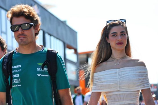 Felipe Drugovich (BRA) Aston Martin F1 Team, Reserve and Development Programme Driver with his girlfriend Carla.
01.08.2025. Formula 1 World Championship, Rd 14, Hungarian Grand Prix, Budapest, Hungary, Practice Day.
- www.xpbimages.com, EMail: requests@xpbimages.com © Copyright: Batchelor / XPB Images