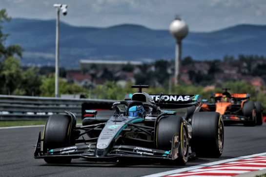 George Russell (GBR) Mercedes AMG F1 W16.
01.08.2025. Formula 1 World Championship, Rd 14, Hungarian Grand Prix, Budapest, Hungary, Practice Day.
- www.xpbimages.com, EMail: requests@xpbimages.com © Copyright: Moy / XPB Images