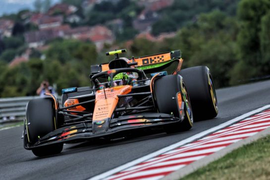 Lando Norris (GBR) McLaren MCL39.
01.08.2025. Formula 1 World Championship, Rd 14, Hungarian Grand Prix, Budapest, Hungary, Practice Day.
- www.xpbimages.com, EMail: requests@xpbimages.com © Copyright: Moy / XPB Images