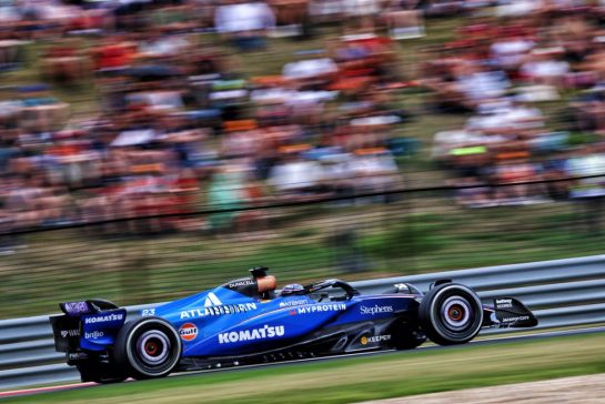 Alexander Albon (THA) Atlassian Williams Racing FW47.
01.08.2025. Formula 1 World Championship, Rd 14, Hungarian Grand Prix, Budapest, Hungary, Practice Day.
- www.xpbimages.com, EMail: requests@xpbimages.com © Copyright: Charniaux / XPB Images