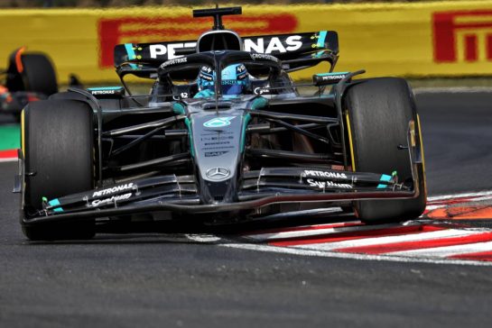 George Russell (GBR) Mercedes AMG F1 W16.
01.08.2025. Formula 1 World Championship, Rd 14, Hungarian Grand Prix, Budapest, Hungary, Practice Day.
- www.xpbimages.com, EMail: requests@xpbimages.com © Copyright: Bearne / XPB Images