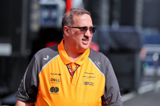 Sheikh Mohammed bin Essa Al Khalifa (BRN) CEO of the Bahrain Economic Development Board and McLaren Shareholder.
01.08.2025. Formula 1 World Championship, Rd 14, Hungarian Grand Prix, Budapest, Hungary, Practice Day.
- www.xpbimages.com, EMail: requests@xpbimages.com © Copyright: Moy / XPB Images