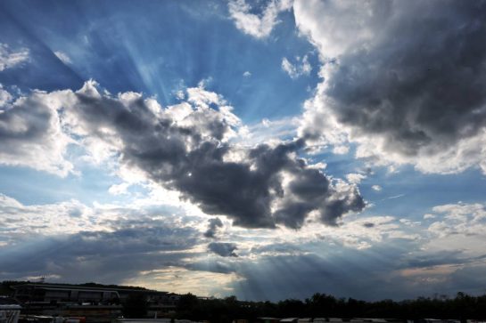 Circuit atmosphere - clouds and blue sky above the circuit.
01.08.2025. Formula 1 World Championship, Rd 14, Hungarian Grand Prix, Budapest, Hungary, Practice Day.
- www.xpbimages.com, EMail: requests@xpbimages.com © Copyright: Moy / XPB Images
