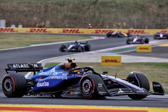 Carlos Sainz (ESP) Atlassian Williams Racing FW47.
03.08.2025. Formula 1 World Championship, Rd 14, Hungarian Grand Prix, Budapest, Hungary, Race Day.
- www.xpbimages.com, EMail: requests@xpbimages.com © Copyright: Bearne / XPB Images