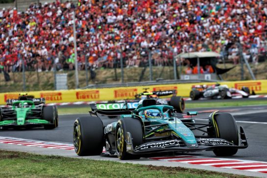 Fernando Alonso (ESP) Aston Martin F1 Team AMR25.
03.08.2025. Formula 1 World Championship, Rd 14, Hungarian Grand Prix, Budapest, Hungary, Race Day.
- www.xpbimages.com, EMail: requests@xpbimages.com © Copyright: Batchelor / XPB Images
