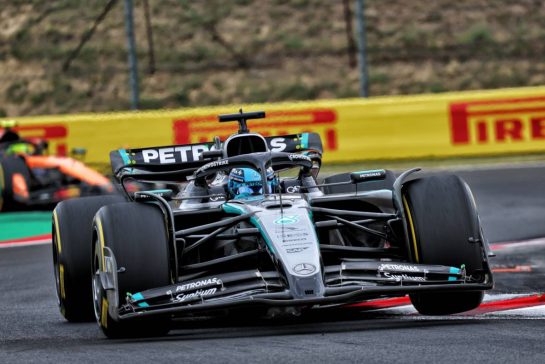 George Russell (GBR) Mercedes AMG F1 W16.
03.08.2025. Formula 1 World Championship, Rd 14, Hungarian Grand Prix, Budapest, Hungary, Race Day.
- www.xpbimages.com, EMail: requests@xpbimages.com © Copyright: Batchelor / XPB Images