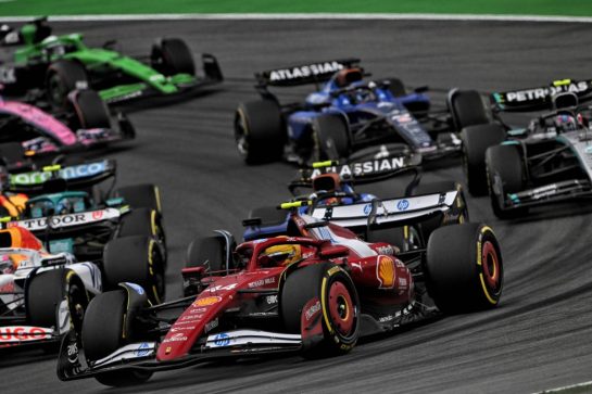 Lewis Hamilton (GBR) Ferrari SF-25 at the start of the race.
31.08.2025. Formula 1 World Championship, Rd 15, Dutch Grand Prix, Zandvoort, Netherlands, Race Day.
- www.xpbimages.com, EMail: requests@xpbimages.com © Copyright: Price	/ XPB Images