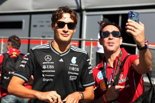 George Russell (GBR) Mercedes AMG F1.
06.09.2025. Formula 1 World Championship, Rd 16, Italian Grand Prix, Monza, Italy, Qualifying Day.
- www.xpbimages.com, EMail: requests@xpbimages.com © Copyright: Bearne / XPB Images