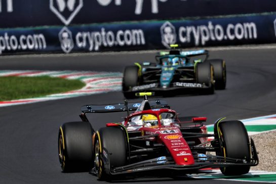 Lewis Hamilton (GBR) Ferrari SF-25.
07.09.2025. Formula 1 World Championship, Rd 16, Italian Grand Prix, Monza, Italy, Race Day.
- www.xpbimages.com, EMail: requests@xpbimages.com © Copyright: Batchelor / XPB Images