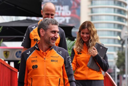 Andrea Stella (ITA) McLaren Team Principal.
18.09.2025. Formula 1 World Championship, Rd 17, Azerbaijan Grand Prix, Baku Street Circuit, Azerbaijan, Preparation Day.
- www.xpbimages.com, EMail: requests@xpbimages.com © Copyright: Bearne / XPB Images