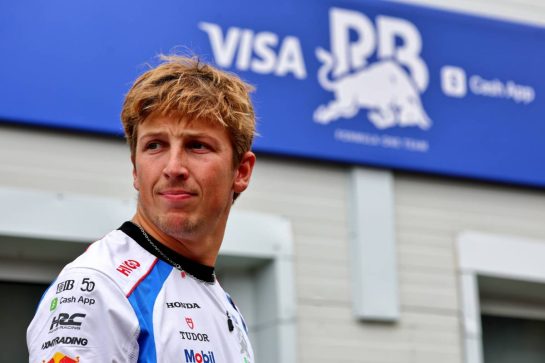 Liam Lawson (NZL) Racing Bulls.
18.09.2025. Formula 1 World Championship, Rd 17, Azerbaijan Grand Prix, Baku Street Circuit, Azerbaijan, Preparation Day.
- www.xpbimages.com, EMail: requests@xpbimages.com © Copyright: Batchelor / XPB Images