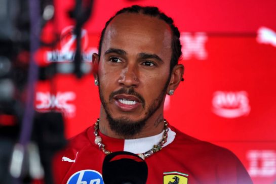 Lewis Hamilton (GBR) Ferrari.
18.09.2025. Formula 1 World Championship, Rd 17, Azerbaijan Grand Prix, Baku Street Circuit, Azerbaijan, Preparation Day.
- www.xpbimages.com, EMail: requests@xpbimages.com © Copyright: Rew / XPB Images