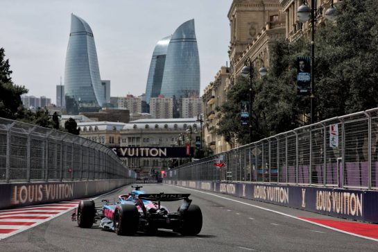 Pierre Gasly (FRA) Alpine F1 Team A525.
19.09.2025. Formula 1 World Championship, Rd 17, Azerbaijan Grand Prix, Baku Street Circuit, Azerbaijan, Practice Day.
- www.xpbimages.com, EMail: requests@xpbimages.com © Copyright: Charniaux / XPB Images