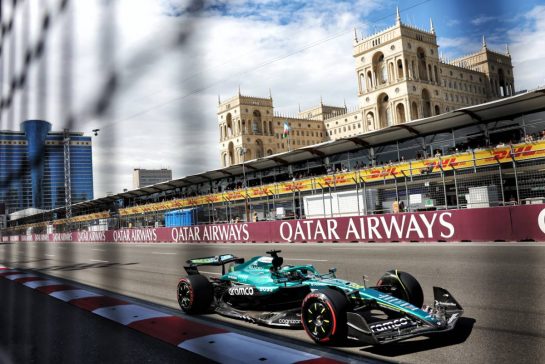Lance Stroll (CDN) Aston Martin F1 Team AMR25.
20.09.2025. Formula 1 World Championship, Rd 17, Azerbaijan Grand Prix, Baku Street Circuit, Azerbaijan, Qualifying Day.
- www.xpbimages.com, EMail: requests@xpbimages.com © Copyright: Bearne / XPB Images