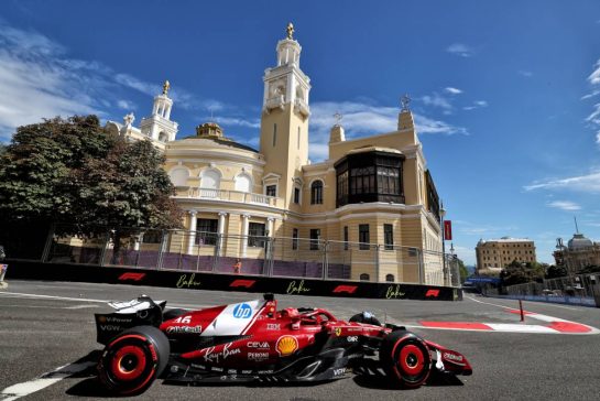Charles Leclerc (MON) Ferrari SF-25.
20.09.2025. Formula 1 World Championship, Rd 17, Azerbaijan Grand Prix, Baku Street Circuit, Azerbaijan, Qualifying Day.
- www.xpbimages.com, EMail: requests@xpbimages.com © Copyright: Rew / XPB Images