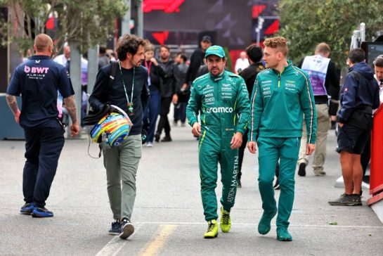Fernando Alonso (ESP) Aston Martin F1 Team.
20.09.2025. Formula 1 World Championship, Rd 17, Azerbaijan Grand Prix, Baku Street Circuit, Azerbaijan, Qualifying Day.
- www.xpbimages.com, EMail: requests@xpbimages.com © Copyright: Charniaux / XPB Images