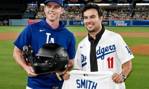 From F1 to first pitch: Sergio Pérez thrills Dodgers fans