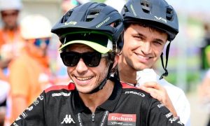 A rider's reverie: Norris shadows Valentino Rossi in Misano