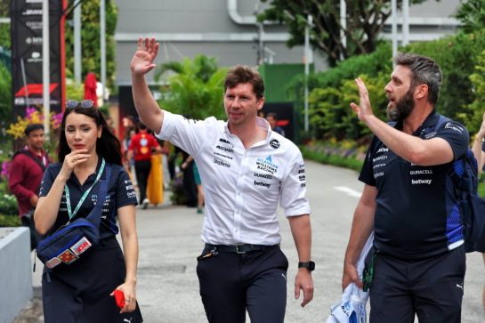 James Vowles (GBR) Atlassian Williams Racing Team Principal.
02.10.2025. Formula 1 World Championship, Rd 18, Singapore Grand Prix, Marina Bay Street Circuit, Singapore, Preparation Day.
- www.xpbimages.com, EMail: requests@xpbimages.com © Copyright: Bearne / XPB Images