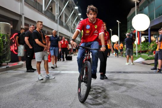 Charles Leclerc (MON) Ferrari.
02.10.2025. Formula 1 World Championship, Rd 18, Singapore Grand Prix, Marina Bay Street Circuit, Singapore, Preparation Day.
- www.xpbimages.com, EMail: requests@xpbimages.com © Copyright: Rew / XPB Images