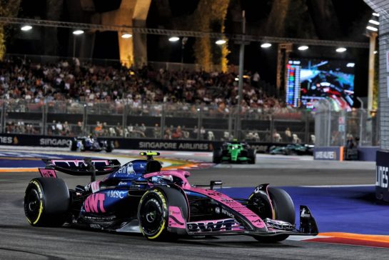 Franco Colapinto (ARG) Alpine F1 Team A525.
03.10.2025. Formula 1 World Championship, Rd 18, Singapore Grand Prix, Marina Bay Street Circuit, Singapore, Practice Day.
- www.xpbimages.com, EMail: requests@xpbimages.com © Copyright: Moy / XPB Images