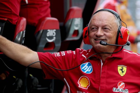 Frederic Vasseur (FRA) Ferrari Team Principal.
03.10.2025. Formula 1 World Championship, Rd 18, Singapore Grand Prix, Marina Bay Street Circuit, Singapore, Practice Day.
- www.xpbimages.com, EMail: requests@xpbimages.com © Copyright: Coates / XPB Images