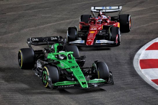 Nico Hulkenberg (GER) Sauber C45.
05.10.2025. Formula 1 World Championship, Rd 18, Singapore Grand Prix, Marina Bay Street Circuit, Singapore, Race Day.
- www.xpbimages.com, EMail: requests@xpbimages.com © Copyright: Moy / XPB Images