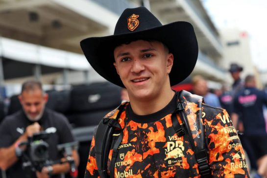 Isack Hadjar (FRA) Racing Bulls.
16.10.2025. Formula 1 World Championship, Rd 19, United States Grand Prix, Austin, Texas, USA, Preparation Day.
- www.xpbimages.com, EMail: requests@xpbimages.com © Copyright: Bearne / XPB Images