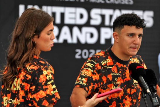 Isack Hadjar (FRA) Racing Bulls.
16.10.2025. Formula 1 World Championship, Rd 19, United States Grand Prix, Austin, Texas, USA, Preparation Day.
- www.xpbimages.com, EMail: requests@xpbimages.com © Copyright: Rew / XPB Images