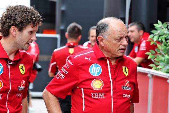 Frederic Vasseur (FRA) Ferrari Team Principal.
16.10.2025. Formula 1 World Championship, Rd 19, United States Grand Prix, Austin, Texas, USA, Preparation Day.
- www.xpbimages.com, EMail: requests@xpbimages.com © Copyright: Rew / XPB Images