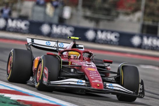 Lewis Hamilton (GBR) Ferrari SF-25.
18.10.2025. Formula 1 World Championship, Rd 19, United States Grand Prix, Austin, Texas, USA, Sprint and Qualifying Day.
- www.xpbimages.com, EMail: requests@xpbimages.com © Copyright: Charniaux / XPB Images