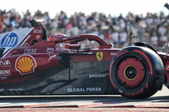 Charles Leclerc (MON) Ferrari SF-25.
18.10.2025. Formula 1 World Championship, Rd 19, United States Grand Prix, Austin, Texas, USA, Sprint and Qualifying Day.
- www.xpbimages.com, EMail: requests@xpbimages.com © Copyright: Bearne / XPB Images