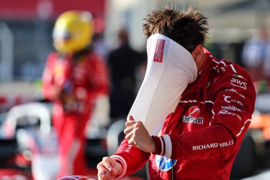 Third placed Charles Leclerc (MON) Ferrari in qualifying parc ferme.
18.10.2025. Formula 1 World Championship, Rd 19, United States Grand Prix, Austin, Texas, USA, Sprint and Qualifying Day.
- www.xpbimages.com, EMail: requests@xpbimages.com © Copyright: Charniaux / XPB Images