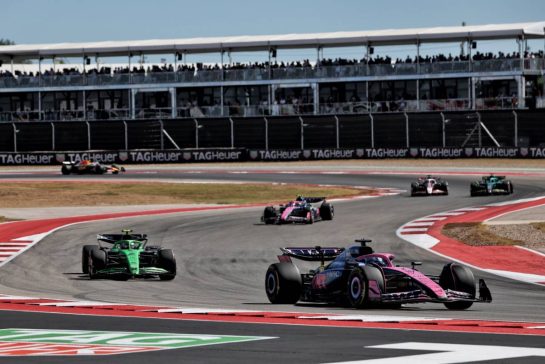 Pierre Gasly (FRA) Alpine F1 Team A525.
19.10.2025. Formula 1 World Championship, Rd 19, United States Grand Prix, Austin, Texas, USA, Race Day.
- www.xpbimages.com, EMail: requests@xpbimages.com © Copyright: Rew / XPB Images