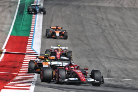 Charles Leclerc (MON) Ferrari SF-25.
19.10.2025. Formula 1 World Championship, Rd 19, United States Grand Prix, Austin, Texas, USA, Race Day.
- www.xpbimages.com, EMail: requests@xpbimages.com © Copyright: Charniaux / XPB Images
