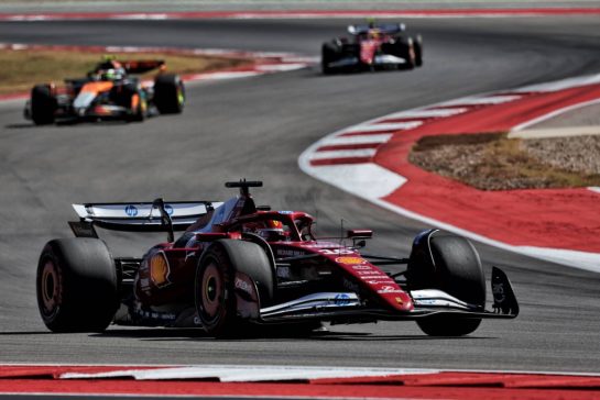 Charles Leclerc (MON) Ferrari SF-25.
19.10.2025. Formula 1 World Championship, Rd 19, United States Grand Prix, Austin, Texas, USA, Race Day.
- www.xpbimages.com, EMail: requests@xpbimages.com © Copyright: Rew / XPB Images