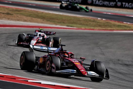 Charles Leclerc (MON) Ferrari SF-25.
19.10.2025. Formula 1 World Championship, Rd 19, United States Grand Prix, Austin, Texas, USA, Race Day.
- www.xpbimages.com, EMail: requests@xpbimages.com © Copyright: Rew / XPB Images