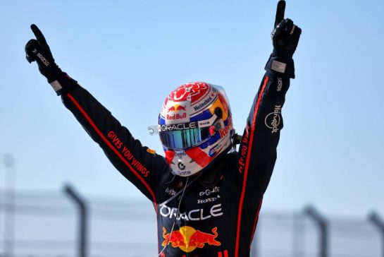 Race winner Max Verstappen (NLD) Red Bull Racing celebrates in parc ferme.
19.10.2025. Formula 1 World Championship, Rd 19, United States Grand Prix, Austin, Texas, USA, Race Day.
- www.xpbimages.com, EMail: requests@xpbimages.com © Copyright: Charniaux / XPB Images