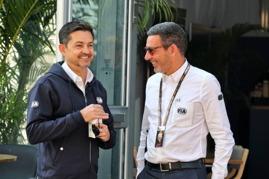 Rui Marques (POR) FIA Race Director (Right).
26.10.2025. Formula 1 World Championship, Rd 20, Mexican Grand Prix, Mexico City, Mexico, Race Day.
- www.xpbimages.com, EMail: requests@xpbimages.com © Copyright: Moy / XPB Images