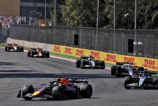 Max Verstappen (NLD) Red Bull Racing RB21.
26.10.2025. Formula 1 World Championship, Rd 20, Mexican Grand Prix, Mexico City, Mexico, Race Day.
- www.xpbimages.com, EMail: requests@xpbimages.com © Copyright: Batchelor / XPB Images
