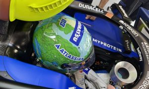 Albon unveils special Singapore GP helmet supporting UNICEF