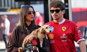 Leclerc engaged to Alexandra Saint Mleux – with a little help from Leo