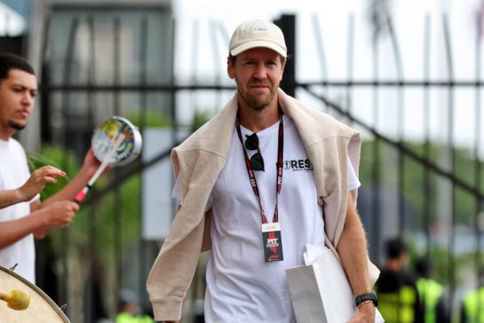 Sebastian Vettel (GER).
06.11.2025. Formula 1 World Championship, Rd 21, Brazilian Grand Prix, Sao Paulo, Brazil, Preparation Day.
- www.xpbimages.com, EMail: requests@xpbimages.com © Copyright: Rew / XPB Images