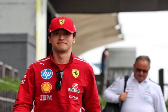 Zhou Guanyu (CHN) Ferrari Reserve Driver.
06.11.2025. Formula 1 World Championship, Rd 21, Brazilian Grand Prix, Sao Paulo, Brazil, Preparation Day.
- www.xpbimages.com, EMail: requests@xpbimages.com © Copyright: Rew / XPB Images